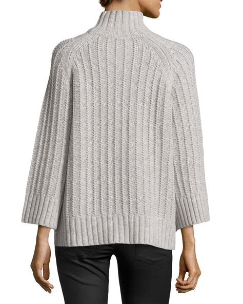 short sleeve cardigan with pockets michael kors gray|Women's Grey Designer Sweaters & Knits .